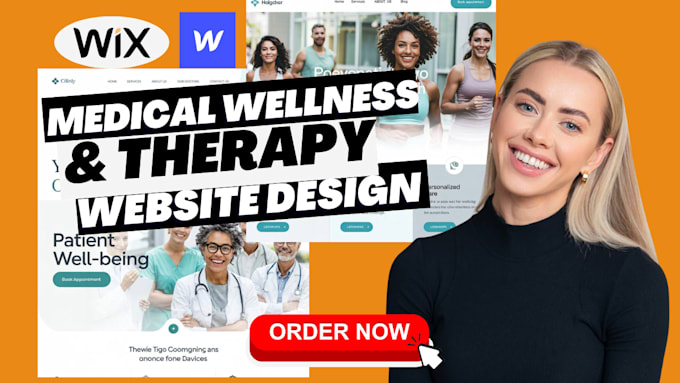 design therapy, mental health wellness, medical website, graphics design