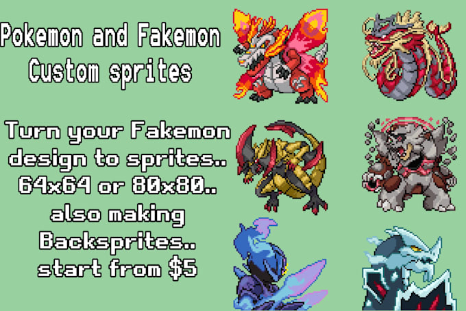 make you pokemon and fakemon sprites