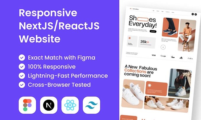 do figma website mobile friendly to reactjs nextjs tailwindcss