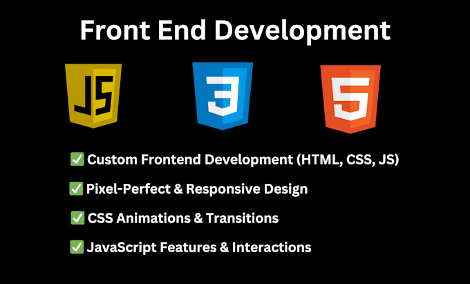 Be your front end developer with html css and javascript by ...