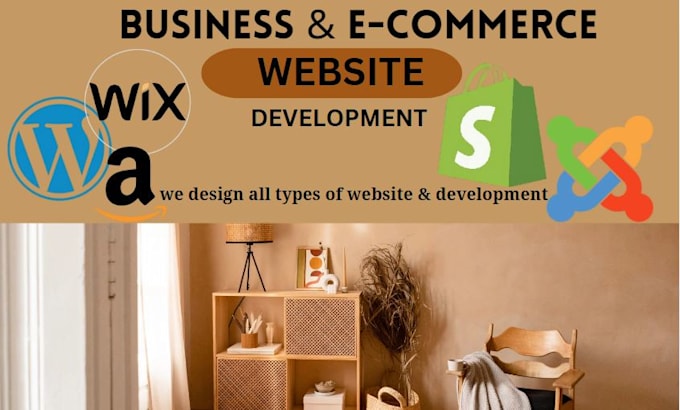 build modern and responsive wordpress, shopify, joomla, wix website design
