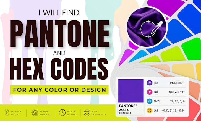 find pantone and hex codes for any color or design