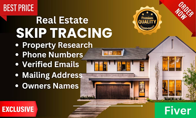 do real estate skip tracing, lead generation, llc skip tracing in bulk