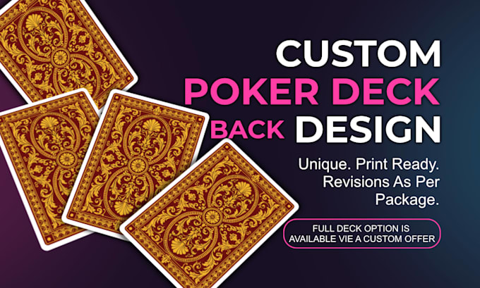 design a custom poker card back for your deck