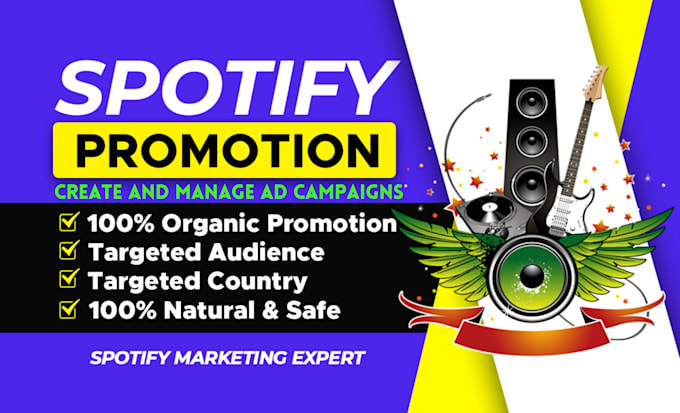 create and manage ad campaigns to promote your spotify music