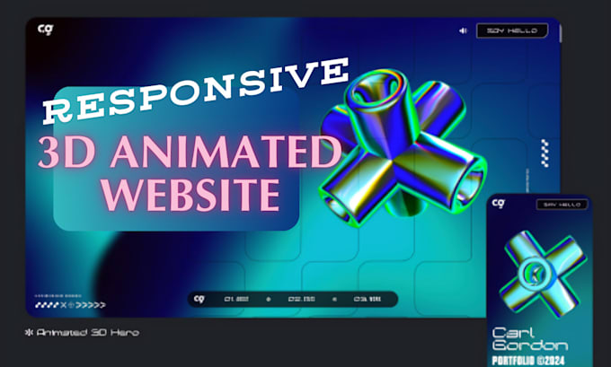 do 3d interactive website 3d spline, 3d scroll animation babylonjs webgl barbajs