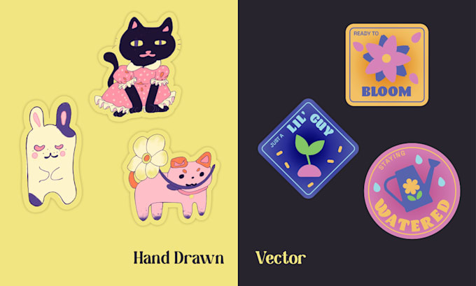 design an eye catching custom sticker for you