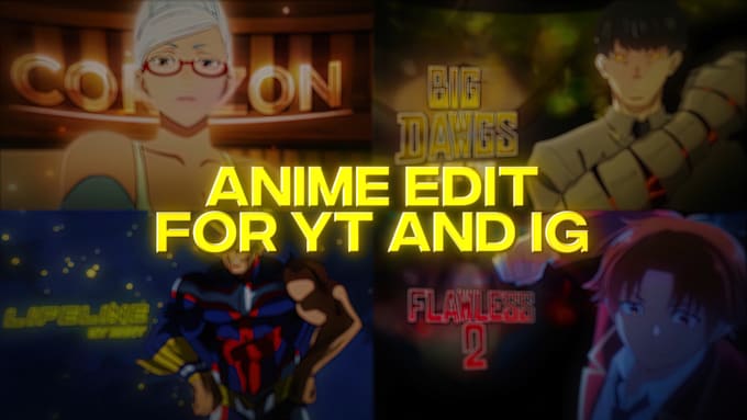 make engaging anime edits and amvs