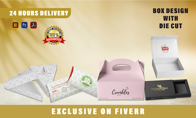 make custom packaging design, box and bag design, cut dieline