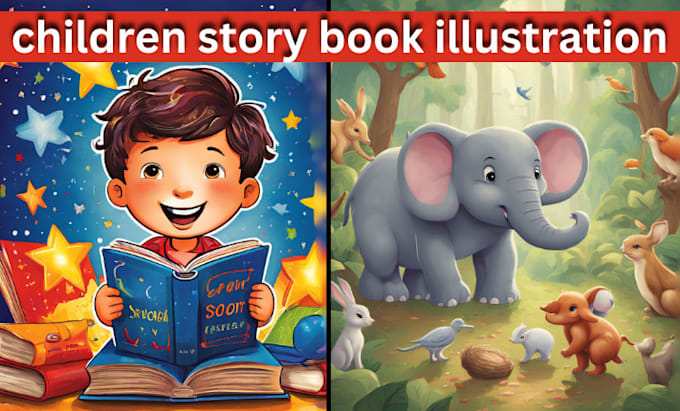 Illustrate children story book illustration kdp children book ...