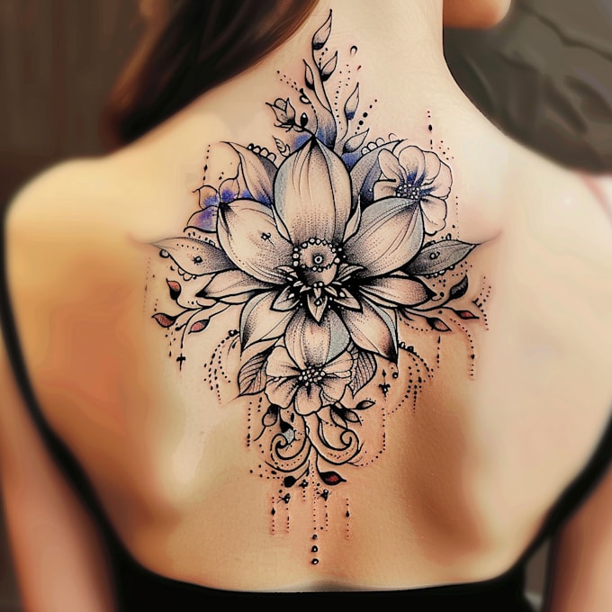 do a a full sleeve tattoo design unique modern