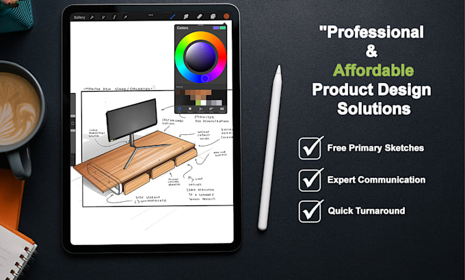 create product design concept sketches