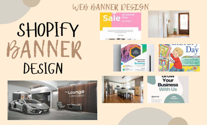 design eye catching shopify banner, logo, eccomerce banner