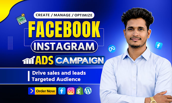 be your facebook and instagram ads campaign manager, run shopify fb ads