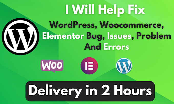 fix wordpress issues, errors, bugs, problem, woocommerce