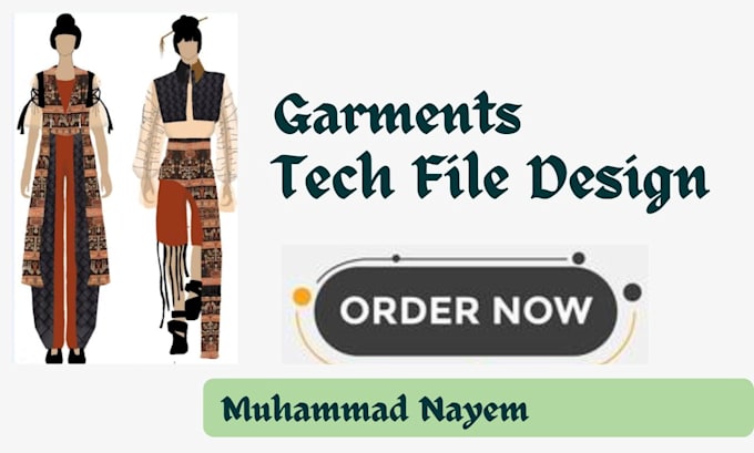 create garments tech packs as documents