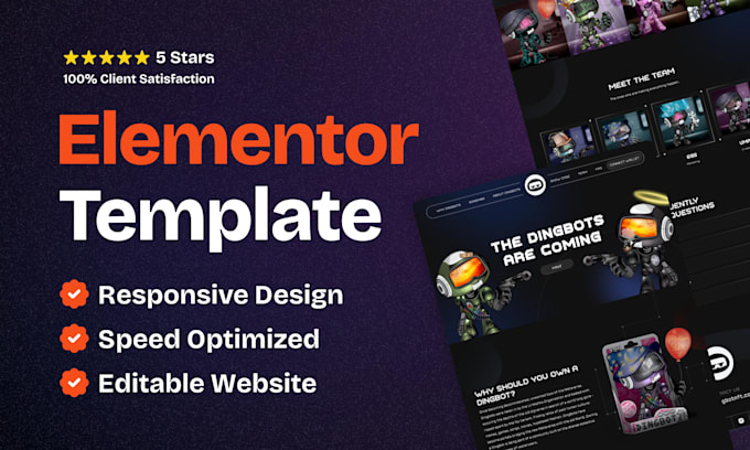 clone, copy any web page into responsive elementor template