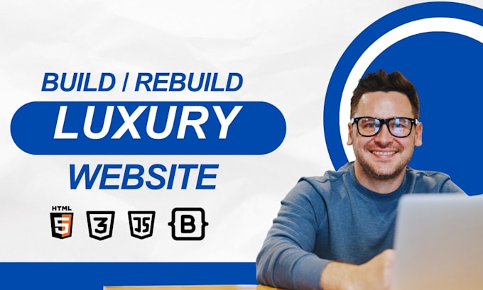 design and redesign luxury website and landing page