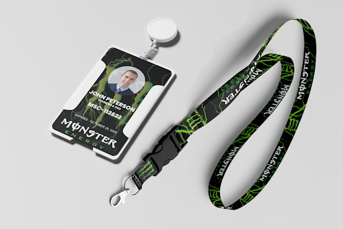 do id badge, lanyard, ribbon, collar design