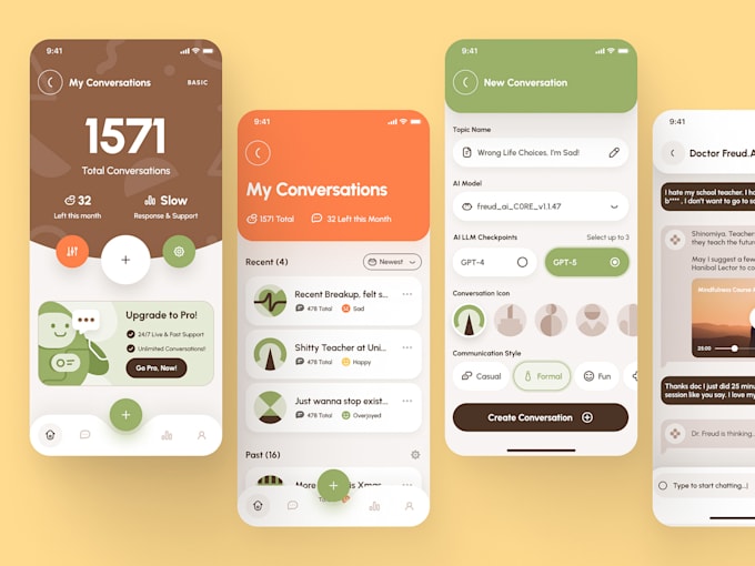 design and implement conversational ai chatbots for apps and websites