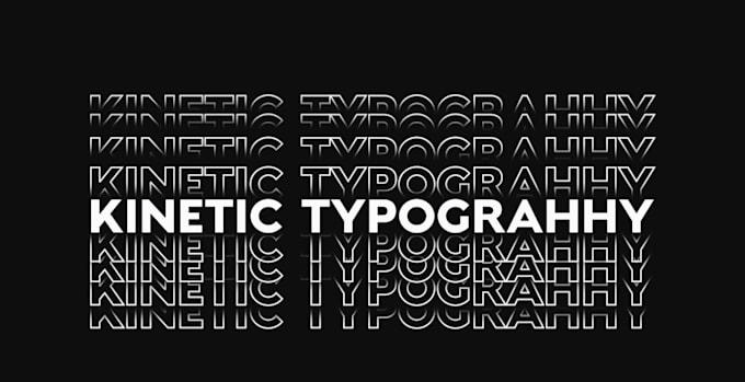 create custom kinetic typography and text animated video