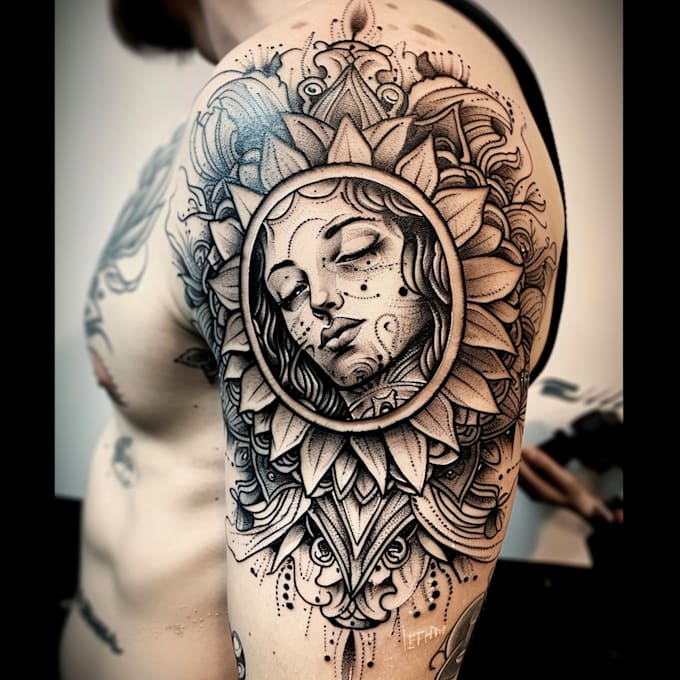 create a custom tattoo sleeve design unique modern