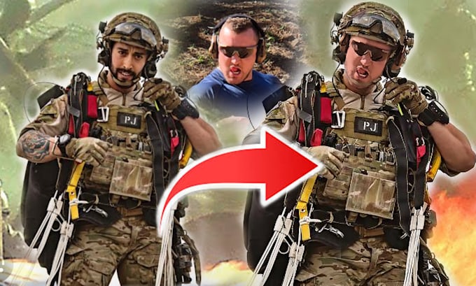 do realistic face swap head swap photo manipulation