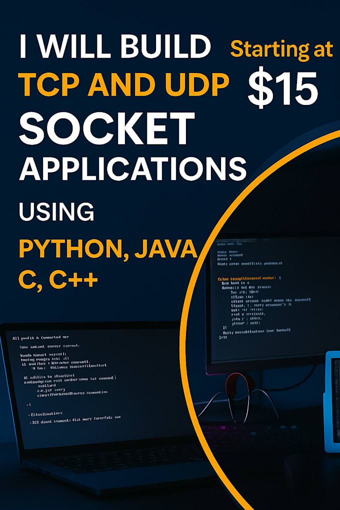 build client server socket applications in python or java