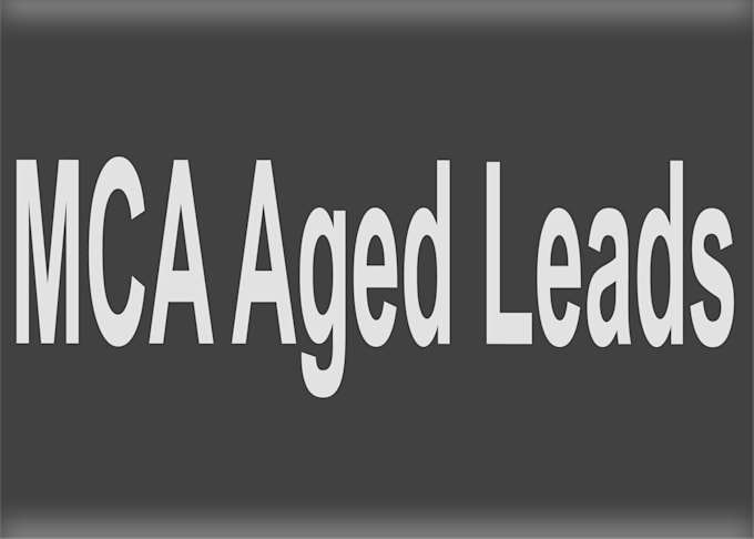 exclusive mca aged leads for your lending business