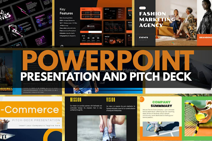 create powerpoint deck design presentation, pitch deck design presentation