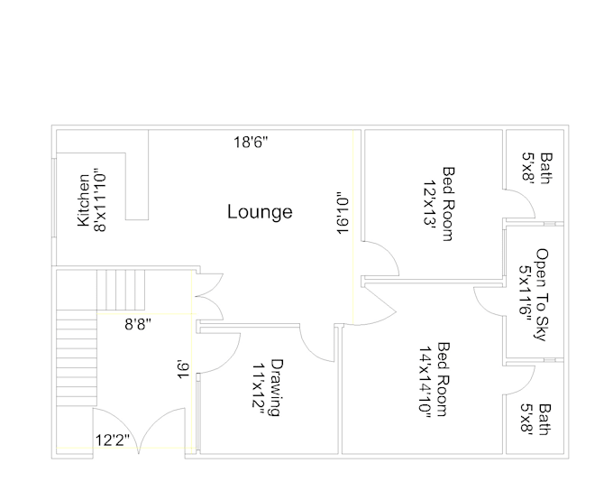 Architectural 2d layout plan site plan elevation by Usamatariq247 | Fiverr