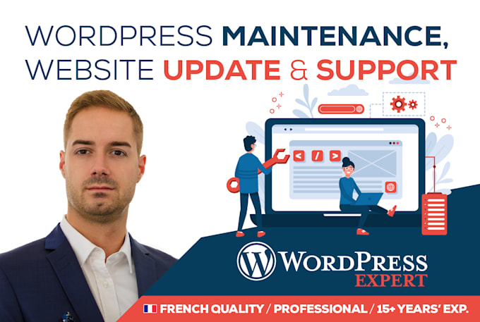 do wordpress maintenance, website update and support