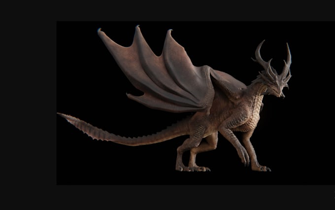 3d dragon model, 3d animal design,3d monster, alien creature 3d realistic models