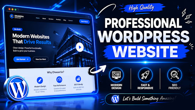 build a professional responsive wordpress website for your business