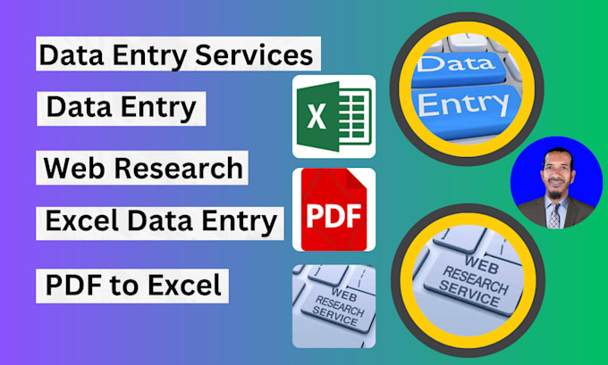 do data entry web research job as your instruction