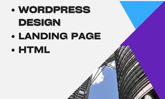 create wordpress website with landing page and elementor