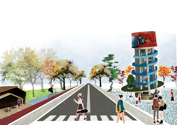 make architectural photo collages