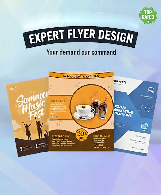 make custom flyer and poster design for promotions and events
