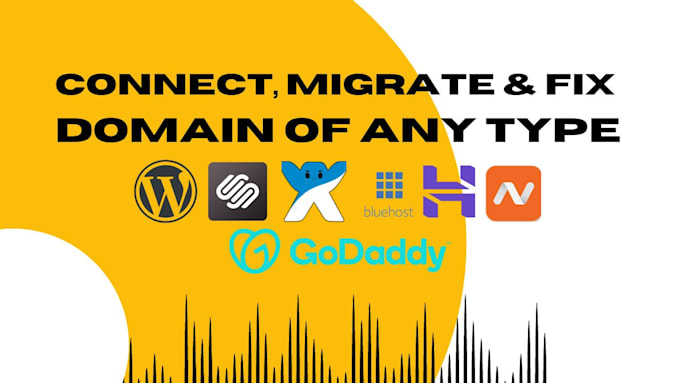 domain integration, connection, transfer on shopify, wix, wordpress, squarespace