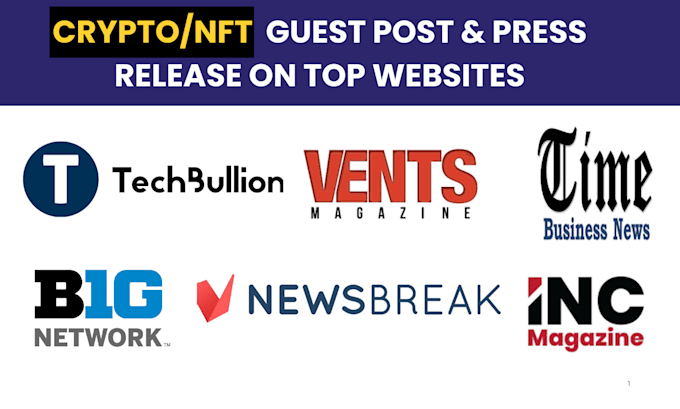 do crypto promotion guest post, nft, crypto press release on top media