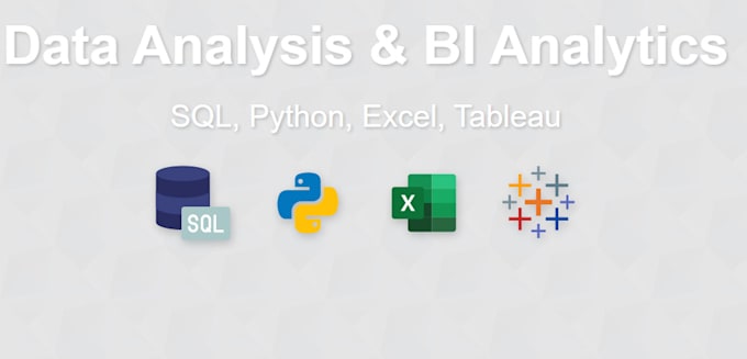 Do bi analytics, data insights, and modeling with python, sql, tableau ...