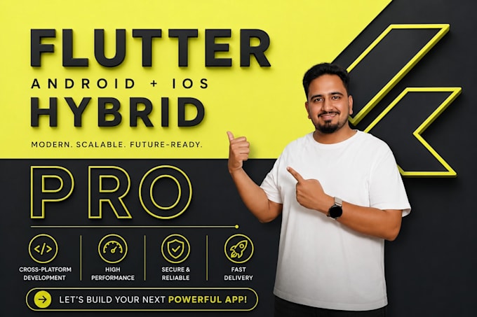 be flutter developer or react native app developer for android app and ios app