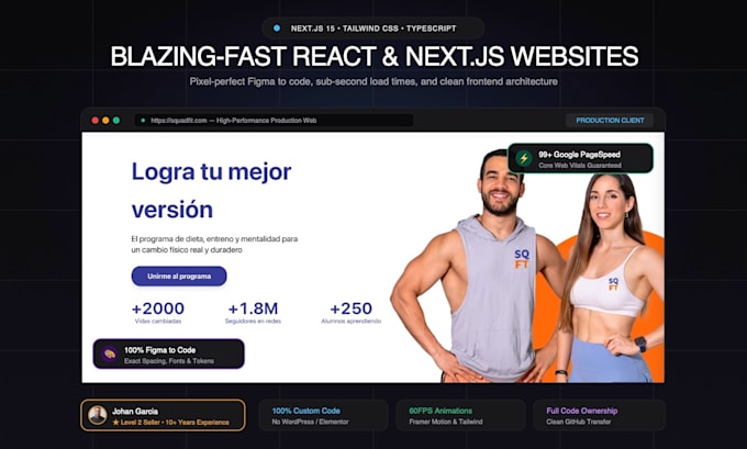 build blazing fast react websites with next js and tailwind