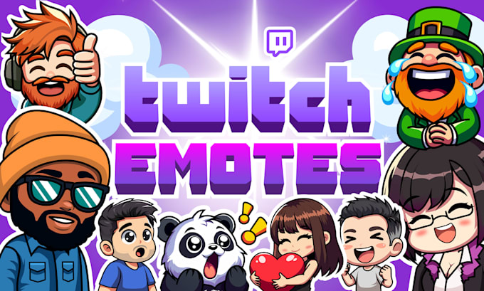 design custom cute twitch emotes