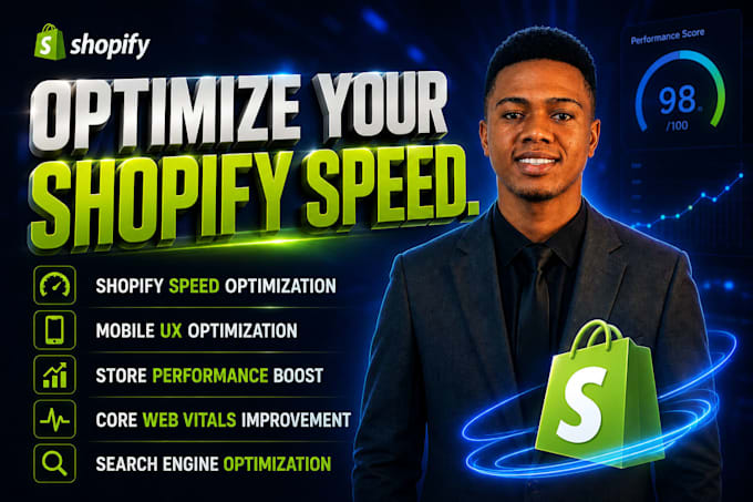 optimize shopify speed, SEO, mobile UX, store performance and fix core web vital