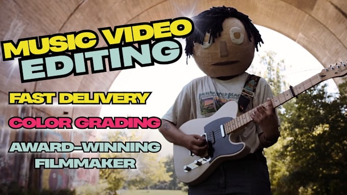 professionally edit your music video or visualizer