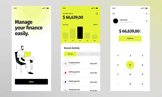design web and mobile app UI UX using figma