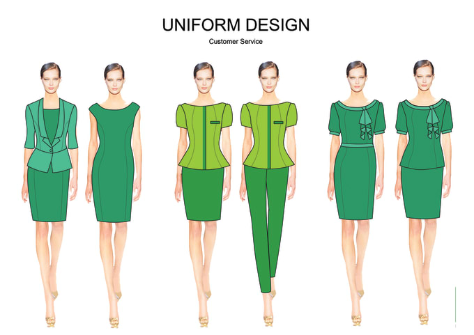 Draw 3 uniform design for your company by Littlebratz