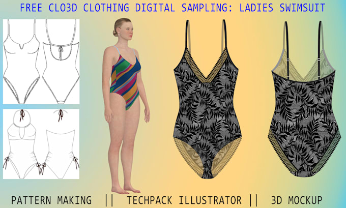 garment construction, fashion design, lingerie, swimwear