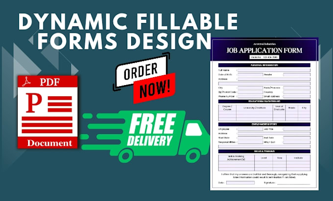 convert and design pdf into dynamic fillable and interactive document and form